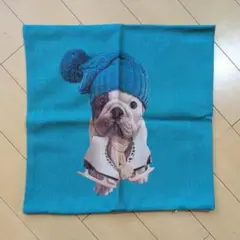 【新品 未使用】フレンチブルドッグ クッションカバー　 約43×43cm