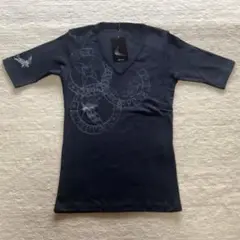 kiryuyrik キリュウキリュウ Vネック ブラック Tシャツ 半袖