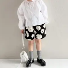 新品　MAKE YOUR DAY ギャザーショートブラウス　ピンク　100