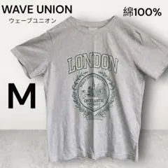 【良品！】WAVE UNION プリント Tシャツ M 綿100%
