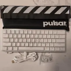 pulsar pcmk 60％キーボード 英語配列 スピードシルバー軸
