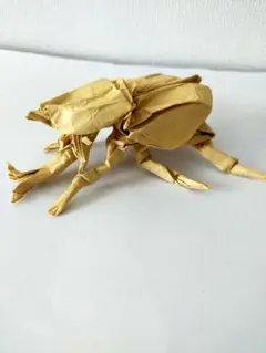折り紙 カブトムシ 立体作品