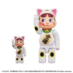 MEDICOM TOY - NY@BRICK 招き猫 ペコちゃん 100% ＆ 400% BE@RBRICK SERIES 50