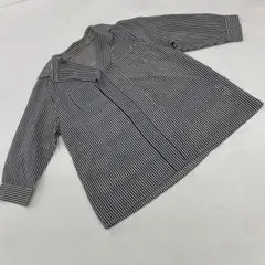 INDEX ストライプシャツ 七分袖 前開き Mサイズ