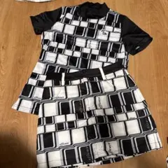 efficace チェック柄 接触冷感　ゴルフウェア レディース