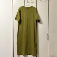 ローリーズファーム ワンピース ロングワンピース 半袖 オリーブ カーキ 緑
