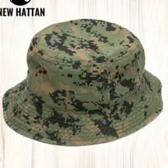 ニューハッタン バケットハット デジタルカモ L/XL