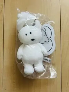 未使用　ウアモウ　マスコットキーホルダー　ホワイト　uamou