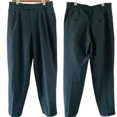 MUMU&CO.麻のような質感　タック入り　春夏　スラックス