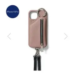 ajew iPhone16proケース　ピンク