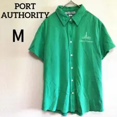 PORT AUTHORITY【М】シャツ ポロシャツ ブラウス 緑/グリーン