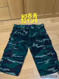 ONE POINT us古着　ショートパンツ　迷彩　カモフラ　雰囲気◎