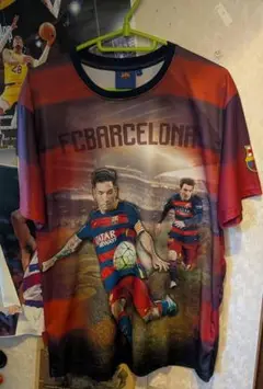 バルセロナ 15/16メッシ フルカラープリントTシャツ