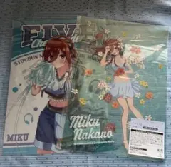 五等分の花嫁 きゃらっとくじ ひこくじ　クリアポスター