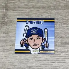 オリックス・バファローズ　Blue Wave ステッカー　西野真弘