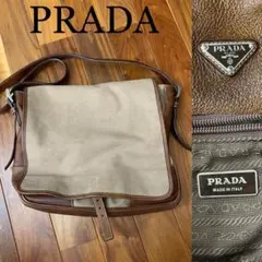 PRADA プラダ ショルダーバッグ レザー 三角ロゴ