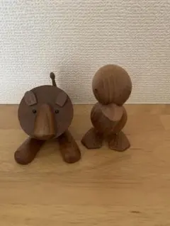 千趣会 ロイヤルペット 北欧 昭和レトロ 動物 木製置物