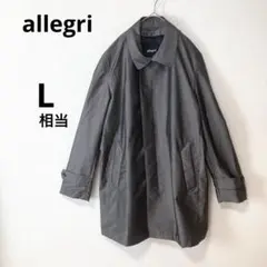 allegri アレグリ メンズ L相当 千鳥格子柄 チェック柄 コート