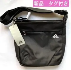 【新品タグ付】アディダス ショルダー バッグ 黒 ブラック 小型 軽量 3L