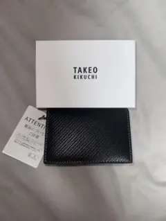 TAKEO KIKUCHI ブラック名刺入れ