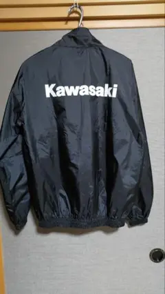 kawasaki カワサキ ブラック ウィンドブレーカー フリーサイズ