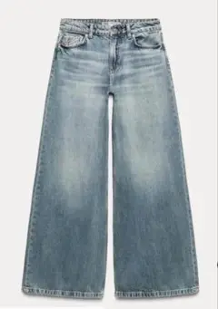 新品未使用 zara Z1975 ローライズ パラッツォジーンズ