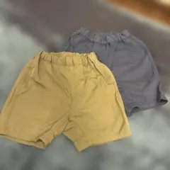 無印良品　2枚セット　ベージュ・グレー 90サイズ パンツ