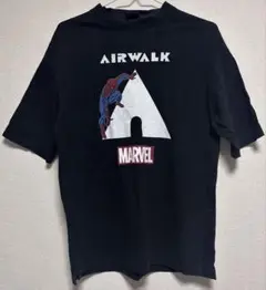 AIRWALK スパイダーマンTシャツ　黒　M