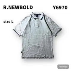 【即購入OK】R.NEWBOLD 半袖ポロシャツ　サイズL ホワイト
