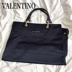 美品 VALENTINO 特大 トートバッグ ボストンバッグ 大容量 バレンチノ