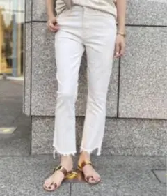 《MOTHER/マザー》NATURAL INSIDER CROP デニムパンツ