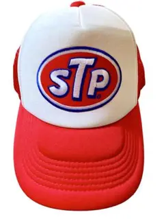 オイルカンパニー STP ワッペン メッシュキャップ レッド×ホワイト 新品