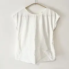 Te chichi テチチ ノースリーブ シャツ ブラウス バックリボン 白 M