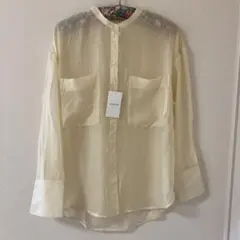 LEPSIM シアーWポケット　シャツ　キナリ　新品未使用　週末値下げ！