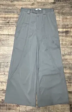 GOAT ESSENCE TUCK WIDE PANTS スラックス　グレー　2