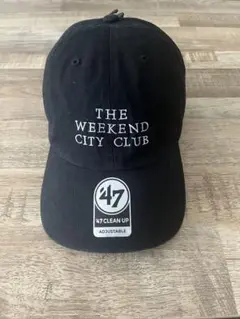 47 THE WEEKEND CITY CLUB ブラック　キャップ 47 THE WEEKEND CITY CLUB ブラック キャップ - メルカリ