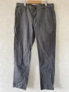 THE SHOP TKグレーチェック スリムフィット パンツ M