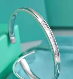 TIFFANY & Co.1837 シリーズ オープンブレスレット極美品