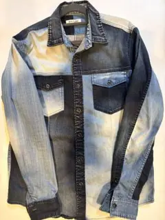 【美品】デニムシャツ、ボーギッシュ、ブルー系、長袖、アイテム番号U-24