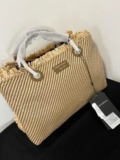 EMPORIO ARMANI イエロー ブラック かごバッグ EMPORIO ARMANI イエロー ブラック かごバッグ