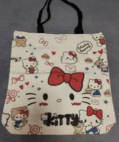 ハローキティ トートバッグ キャンバス 34☓32　まち7.5cm