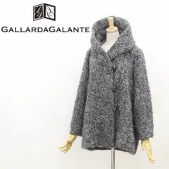 A5131■ガリャルダガランテ アルパカ混 フーディ コート グレー系 38