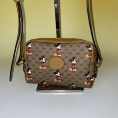 Gucci 廃盤 美品 マイクロGGミッキー ショルダーバッグ カメラ グッチ