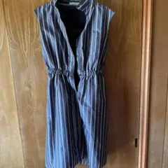 AG by aquascutum ストライプ ノースリーブワンピース