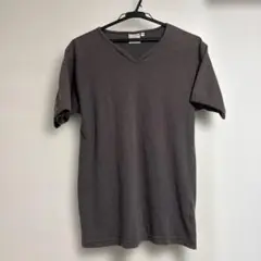 AVIREX U.S.A. グレー Vネック Tシャツ Lサイズ
