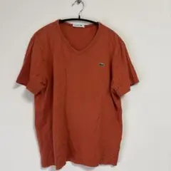 LACOSTE オレンジ Tシャツ サイズ4