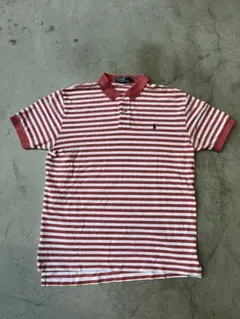 90s Polo by Ralph Lauren 赤白ボーダー ポロシャツ