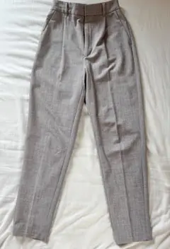 GU グレー スラックス パンツ　ウエストゴム入り