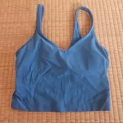 Lululemon ブルースポーツブラ タンクトップ