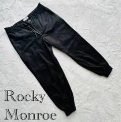 Rocky Monroe 【M】 ブラック テーパードジョガー　パンツ
